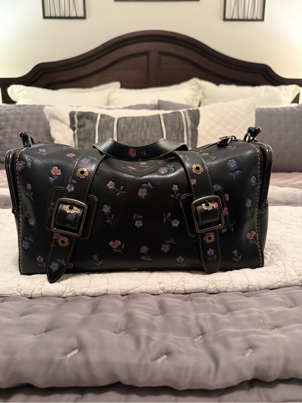 EUC Coach Mailbox Bag 1941 Prairie Rose - Picture 2 of 15